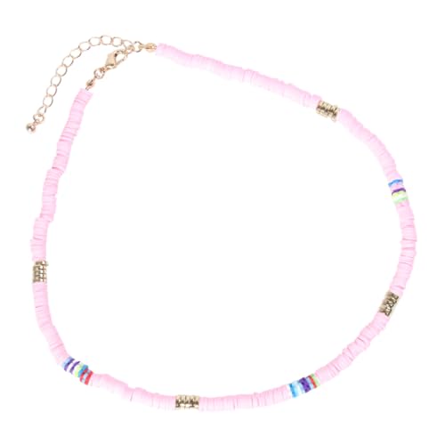 SAFIGLE Bohemian Choker Halskette aus Polymer Clay Farbige Kette in Modisches Schmuckstück für Damen Stilvolle Halsdekoration für Alltag und Besondere Anlässe von SAFIGLE