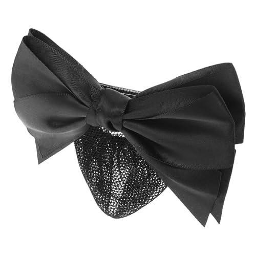 SAFIGLE Bowknot Haarnetz Haarspange Dutt Abdeckungen Schleife Haarspangen Elastisches Netz Haar Dutt Schleife Kopfschmuck Für Frauen Dance Office von SAFIGLE