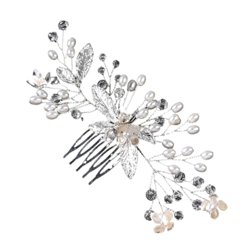 SAFIGLE Braut Haar Schmuck Eleganter Haarkamm Für Hochzeit Funkelndes Kopfstück Für Bräute Leicht Und Komfortabel Vielseitig Einsetzbar Für Verschiedene Hochzeitsthemen von SAFIGLE