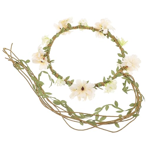 SAFIGLE Braut Haarschmuck mit Blumenkranz Haarband für Hochzeiten Handgefertigt Beige Leicht und Komfortabel Perfektes Accessoire für und Mädchen SAFIGLE Braut Haarschmuck mit Blumenkranz Haarband für Hochzeiten Handgefertigt Beige Leicht und Komfortabel Perfektes Accessoire für und Mädchen von SAFIGLE