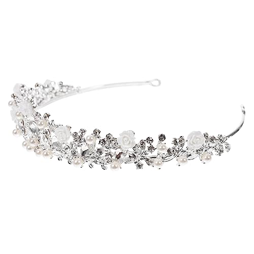 SAFIGLE Braut Tiara Haarschmuck mit Funkelnden Verzierungen Einfach zu Tragen Stilvolles Diadem für Hochzeit Bankett und Festliche Anlässe Teiliges für Einzigartige Brautfrisuren von SAFIGLE