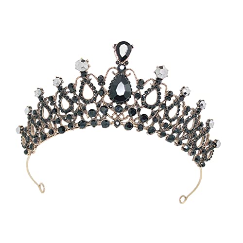 SAFIGLE Braut Tiara Kristallkrone Barock Vintage Hochzeit Haarschmuck für Damen Funkelndes Diadem Stilvoller Brautschmuck für Besondere Anlässe Wie Hochzeiten Partys Fotografie von SAFIGLE