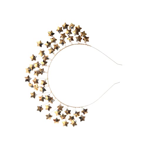 SAFIGLE Braut Tiara Stern Haarschmuck Leicht Elegant Strahlend Verstellbar für Hochzeit Brautjungfer Mädchen von SAFIGLE