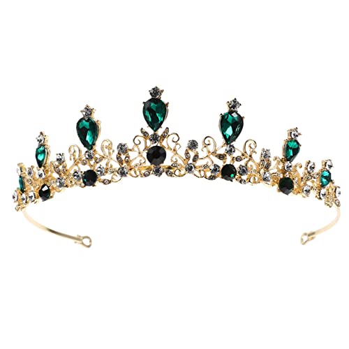 SAFIGLE Brautkrone Haarschmuck mit Funkelnden Strasssteinen Haarreif für Hochzeiten Kostümpartys und Besondere Anlässe Einfach zu Kopfbedeckung für Damen von SAFIGLE