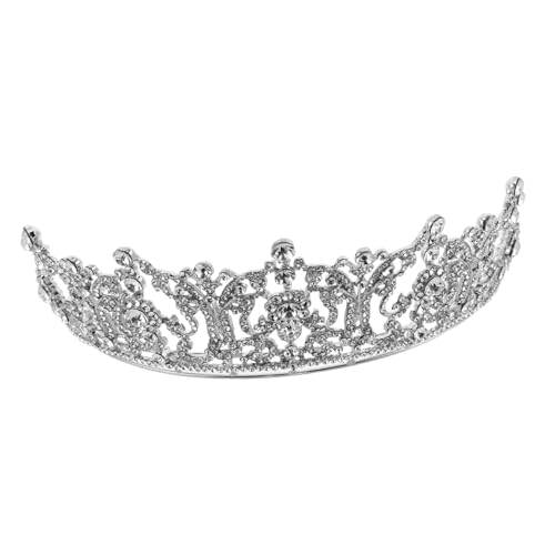 SAFIGLE Brautkrone Mit Kristallen Für Hochzeit Geburtstags-tiara Für Frauen Haarschmuck Für Braut Diadem Für Cosplay Stirnband Für Brautparty Metallband Mit Funkelndem Design von SAFIGLE