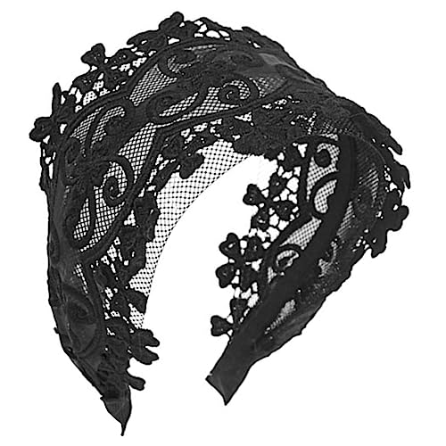 SAFIGLE Breites Stirnband Spitzenkopfschmuck Damen Haarschmuck Party Kopfbedeckung Spitzenhaarband Für Alltag Und Fotos von SAFIGLE