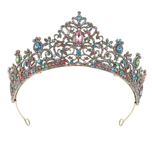 SAFIGLE Bridal Crown aus Langlebiger Legierung Luxuriös Verzierte Strass Tiara Stilvolles Haarschmuck für Braut Passend zu Verschiedenen Hochzeitskleidern für Hochzeit Party und von SAFIGLE