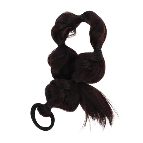 SAFIGLE Bubble Braid Pferdeschwanz Perücke Für Mädchen Geflochtenes Haarverlängerung Mit Haargummis Natürliche Highlights Einfache Anwendung Und Angenehmes Tragegefühl von SAFIGLE