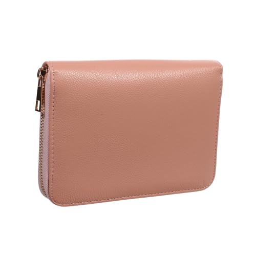 SAFIGLE Budget-geldbörse Mit Bargeldumschlägen Organizer Für Damen Rosa Pu-Material Reißverschlussgriff Großes Fassungsvermögen Zum Sichern Von Bargeld Und Karten Praktisches Budget-System von SAFIGLE