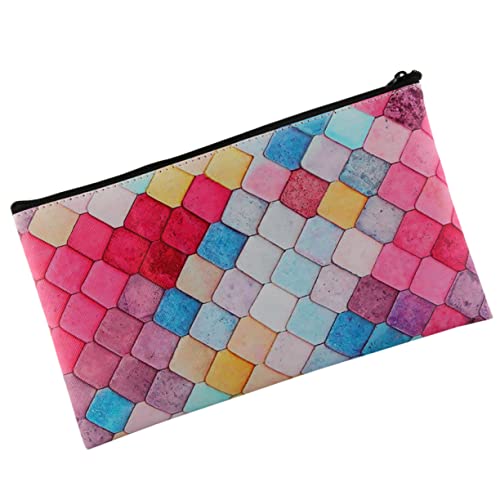 SAFIGLE Bunte Kosmetiktaschen Tragbare Make Up Pinseltasche mit Großem Fassungsvermögen Kosmetik Organizer für Reisen Leicht und Praktisch für Gesichtspflege und Toilettenartikel von SAFIGLE