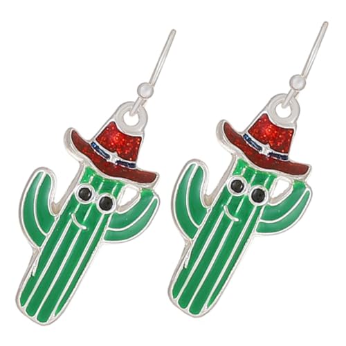 SAFIGLE Kaktus Ohrringe Für Frauen Kreative Tropfenohrringe Leichtes Legierungsmaterial Lustige Baumelnde Ohrringe Trendiger Ohrschmuck Für Mädchen Und Damen von SAFIGLE