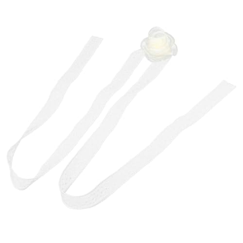 SAFIGLE Blumen-haarband Aus Spitze Mit Perlen Für Verstellbar Wickel- Blumenkragen Kopfschmuck Für Hochzeit Und Party von SAFIGLE