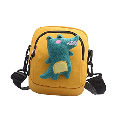 SAFIGLE Canvas Crossbody Bag Dinosaurier Muster Damen Mini Umhängetasche Tasche Messenger Schultertasche Handytasche Strand Party Shopping von SAFIGLE