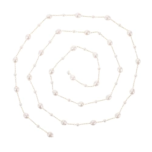 SAFIGLE 1 M Lange Kette Aus Edelstahl Mit Farbbeständigkeit Und Perlenimitat Zur Schmuckherstellung Halsketten Ohrringe Bastelbedarf 08 SAFIGLE 1 M Lange Kette Aus Edelstahl Mit Farbbeständigkeit Und Perlenimitat Zur Schmuckherstellung Halsketten Ohrringe Bastelbedarf 08 von SAFIGLE