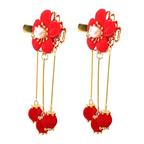 SAFIGLE Junge Mädchen Haarnadeln Blumen Quasten Haarspangen Chinesischer Stil Haar Accessoires Aus Legierung Für Mädchen Und Töchter von SAFIGLE