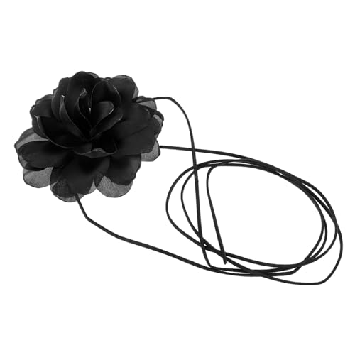 SAFIGLE Blumen für Verstellbare Choker Halskette Stoff Gothic Stil für Partys und Alltag von SAFIGLE