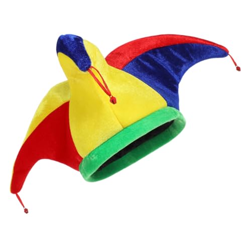 SAFIGLE Clown-hut Clown-partyhut Clown -outfit Feiertags-clownhut Karneval Zirkus Kostüm Clownmütze Für Erwachsene Clown-kostüm-hut Clown Verrückter Hut Lustiger Clown-kopfschmuck Tuch von SAFIGLE