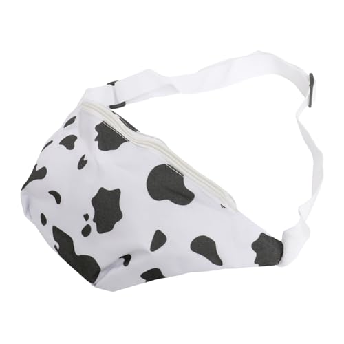 SAFIGLE Cow Design Brusttasche aus PU mit Verstellbarem Schultergurt Cartoon Hüfttasche für Damen Modische Umhängetasche mit Glattem Reißverschluss Langlebig und Praktisch Stylisch für von SAFIGLE