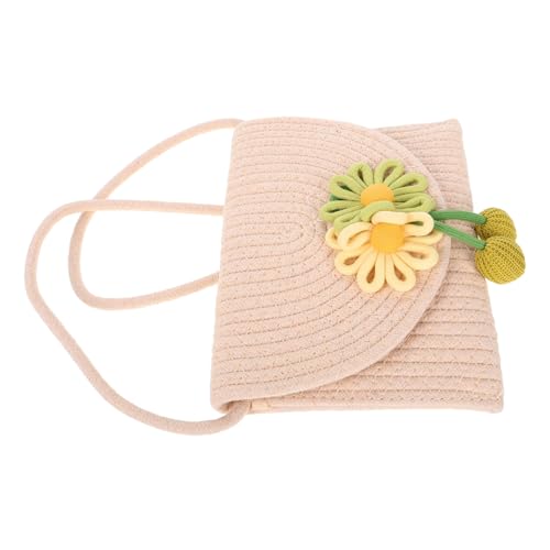 SAFIGLE Crossbody tasche für Damen Kleine Gehäkelte Handytasche mit Blumendekor Sommerliche Umhängetasche Leicht für Strand und Alltag Geeignet von SAFIGLE