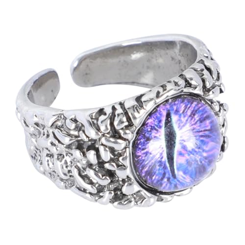 SAFIGLE Dämonenauge Fingerpuppen Gold rostfrei Finger offener baumeln verstellbare ringe verstellbarer Modischer Anruf deko klingeln offene Ringe Eisen Violett SAFIGLE Dämonenauge Fingerpuppen Gold rostfrei Finger offener baumeln verstellbare ringe verstellbarer Modischer Anruf deko klingeln offene Ringe Eisen Violett von SAFIGLE