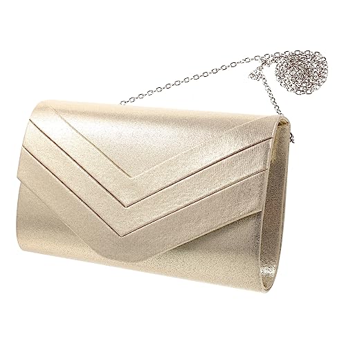 SAFIGLE Stilvolle Abendtasche Damen Tragbare Umschlag Geldbörse Aus Stoff Modische Handtasche Für Hochzeiten Und Partys Klassisches Design Mit Magnetverschluss Vielseitige Abendtasche von SAFIGLE