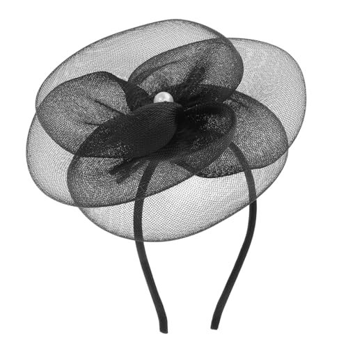 SAFIGLE Blumenkrone Für Frauen Mit Faux-perlen Und Blumenmuster Elastisches Stirnband Für Hochzeitspartys Und Teepartys Leichtes Kopf-schmuckstück Für Verschiedene Anlässe von SAFIGLE