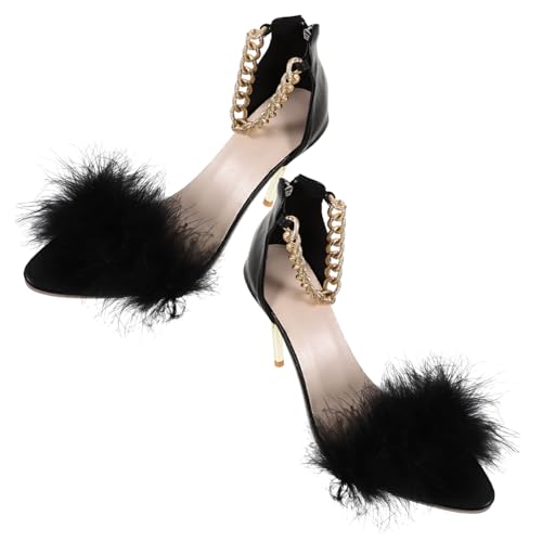 SAFIGLE Damen High Heels Open Toe Sandaletten aus Langlebigem PU mit Tpr sohle Ultra Leicht und Angenehm Modisch für Party Hochzeit und Alltag Schwarz SAFIGLE Damen High Heels Open Toe Sandaletten aus Langlebigem PU mit Tpr sohle Ultra Leicht und Angenehm Modisch für Party Hochzeit und Alltag Schwarz von SAFIGLE