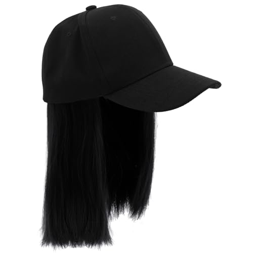 SAFIGLE Perücken Mit Hut Für Damen Geradegeschnittene Hutperücke Integriertes Design Kurz Und Glatt Geeignet Für Partys Arbeit Reisen Und Andere Anlässe Hochtemperaturfasermaterial von SAFIGLE