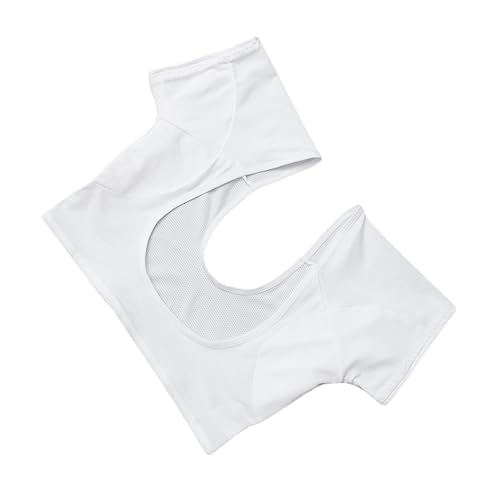 SAFIGLE Damen Schweißschutz Weste Mit Unterarm Schweißpolstern Atmungsaktive Bequeme Unterwäsche Für Frauen Waschbar Wiederverwendbar in Weiß von SAFIGLE