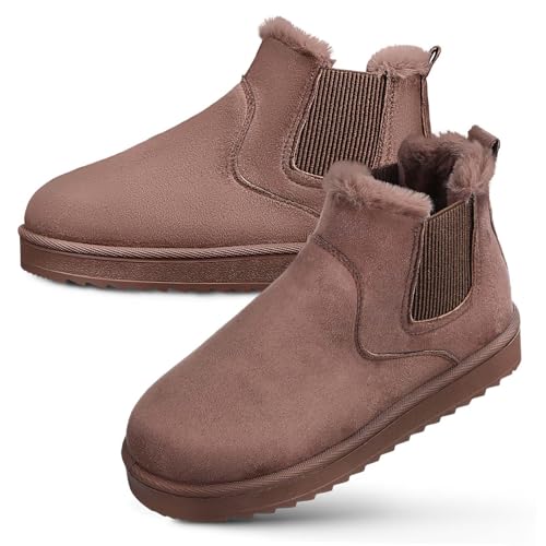 SAFIGLE Schneestiefel Damen Warme Kurzstiefel Winterstiefel Stiefeletten Schneeschuhe Damen Mädchen von SAFIGLE