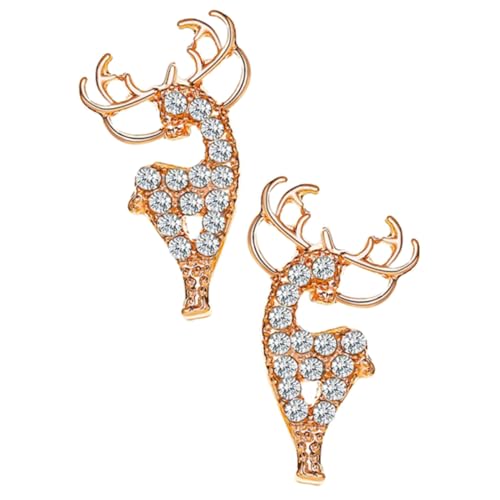 SAFIGLE Deer Ohrstecker Damen Modisch Eleganter Modeschmuck Hirschform Vielseitig Kombinierbar Verarbeitung Geeignet für Party Hochzeit Valentinstag Alltagsschmuck von SAFIGLE