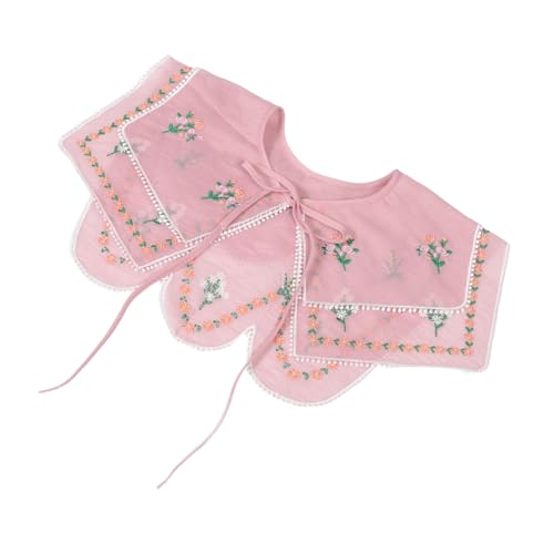 SAFIGLE Detachable Ethnic Style Fake Collar für Frauen Bestickter Blumenkragen Elegantes Accessoire für Kleider Röcke Schützt Hals Schultern Einfach zu Kombinieren von SAFIGLE