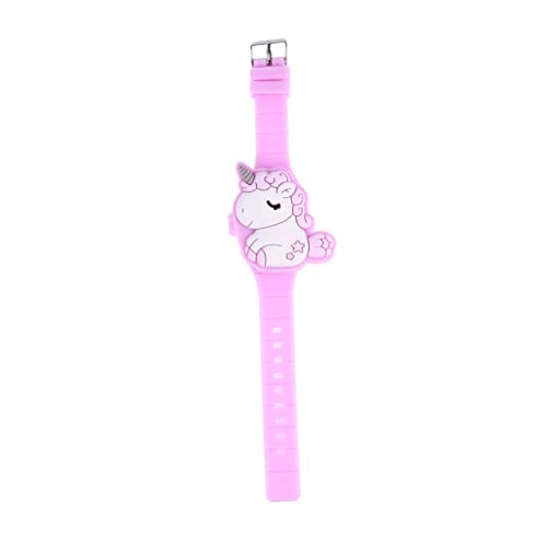 SAFIGLE Digitaluhr Musikspielzeug für Kinder Kleinkind Uhren Jungs Uhren led Armbanduhr kinderuhren Einhorn-Clamshell-Uhr Einhorn Kinderuhr niedlich Anschauen Epoxid Student Kieselgel von SAFIGLE