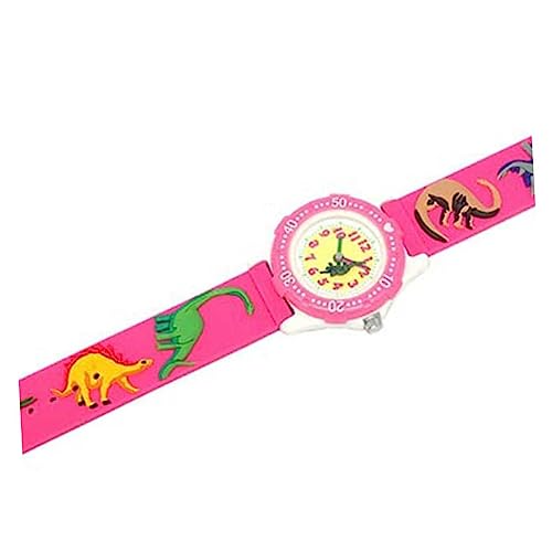 SAFIGLE Dinosaurier Muster Junge Mädchen Armbanduhr wasserdichte Quarz Uhr Für Jungen Und Mädchen Lustiges Cartoon Design Für Alltag von SAFIGLE