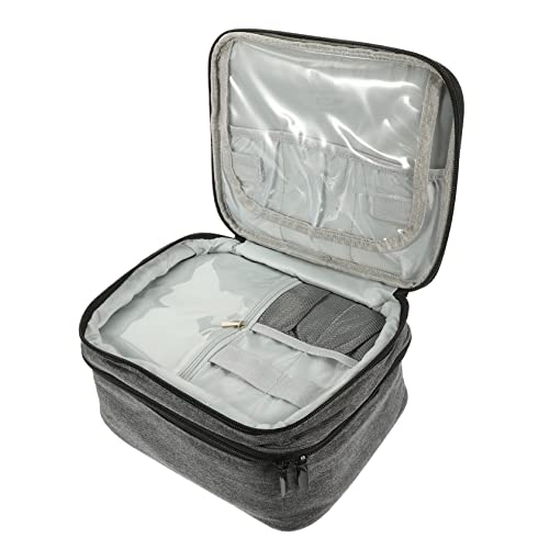 SAFIGLE Doppelter Nagellack Organizer Tragetasche für Nagellacke und Ätherische Öle Fächer Handliche Kosmetiktasche aus Oxford für Reisen und Zuhause von SAFIGLE