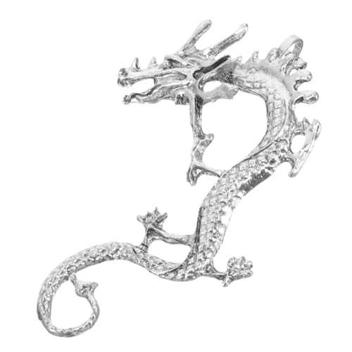 SAFIGLE Dragon Ohrklemme Damen Ohrclip Punk Stil Geometrisch Modisch Nicht Durchbohrt Linkes Ohr Accessoire Ästhetische Drachen Ohrringe für Frauen von SAFIGLE