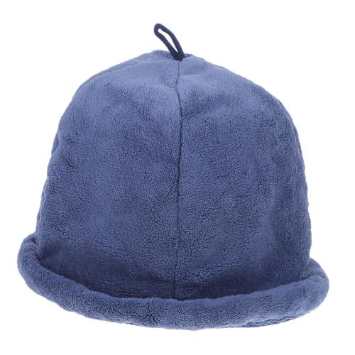 SAFIGLE Duschkappen trekking hut saunaofen Sonnenschutz schützenhut badehut Bademütze Dusche Saunahut Duschhut Sauna -Zimmerhut Duschhaube Männer sauna sauna hut Korallenvlies Blue von SAFIGLE