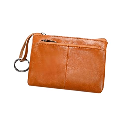 SAFIGLE Kurze Herren Geldbörse Aus Echtem Material Mit Reißverschluss Design Kartenhalter Für Bargeld Und Visitenkarten Langlebige Und Praktische Tasche von SAFIGLE