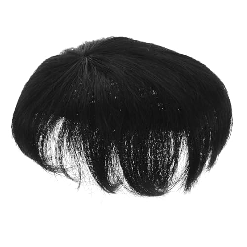 SAFIGLE Kurze Perücke Aus Kunsthaar Für Männer Und Glatt Bezauberndes Haarteil Mit Clip Für Täglichen Gebrauch Ersatz Für Kahlen Stellen Geeignet Für Kopfschmuck Und Festival von SAFIGLE