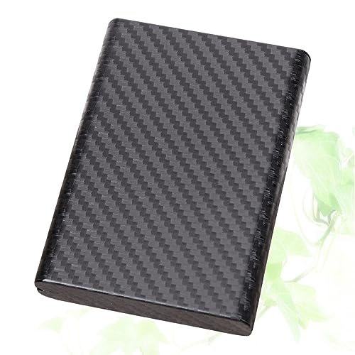 SAFIGLE Edelstahl Geldbörse Für Herren RFID Sichere Brieftasche Mit Diebstahlsicherung Für Kreditkarten Und Bankkarten Diebstahl Box Carbon Schwarz Kompakt Und Sicher von SAFIGLE