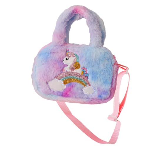 SAFIGLE Einhorn Plüschtasche Kinder Geldbörse Flauschige Geldbörse Kinder Geldbörse Stofftier Geldbörse Kleine Mädchen Geldbörse Geldbörsen Für Mädchen Geldbörse Plüsch Geldbörse von SAFIGLE