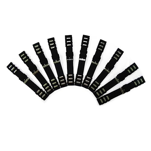 SAFIGLE Einstellbares Wasserdichtes Silikon Uhrenarmband mit Schnellverschluss Schwarz für Sport und Taucheruhren von SAFIGLE