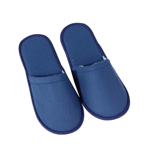 SAFIGLE Einweg Hausschuhe Damen Komfortable Indoor Slipper mit Rutschfester Eva sohle Angenehm Atmungsaktiv für Hotel Reise Zuhause Blau von SAFIGLE