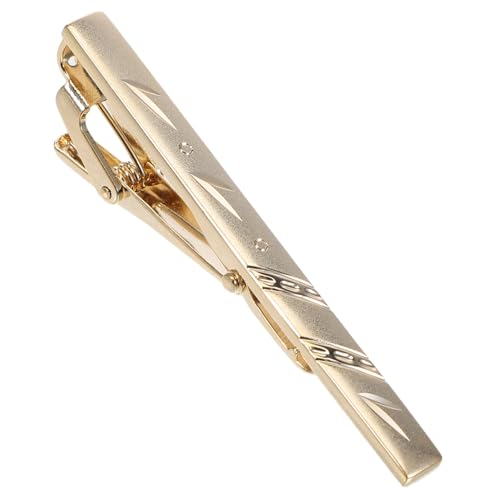 SAFIGLE Elegante Krawattenklammer für Herren Metall Business Anstecknadel Goldfarbene Zweig design Krawattenclip für Hochzeit Büroformelle Anlässe und Meetings von SAFIGLE