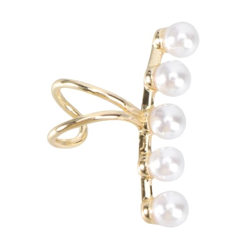 SAFIGLE Eleganter Perlen Ohrclip Damen Ohrschmuck Clip Ohrloch Kreativer Ohrdekor Schmuck für Alltag und Festlichkeiten von SAFIGLE