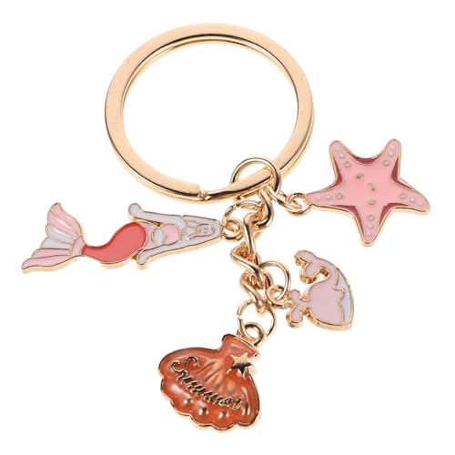 SAFIGLE Schlüsselanhänger Mit Muschel Und Fisch Und Quaste – Emaille-schlüsselanhänger Mit Nautischem Charme Zinklegierung Für Den Täglichen Gebrauch von SAFIGLE