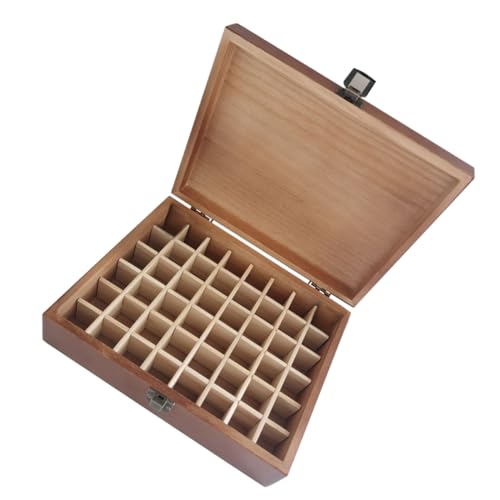 SAFIGLE Aufbewahrungsbox Für Ätherische Öle Holz-Display-Organizer Mit Fächern Reiseetui Für Ölflaschen Organizer Für Ölflaschen Platzsparendes Design Für Sammlungen von SAFIGLE