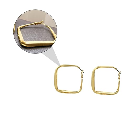 SAFIGLE Exaggerierte Retro Creolen Ohrringe aus Vergoldetem Kupfer Kreativer Leichter Schmuck für Damen Auffälliges Design für Partys Hochzeiten Alltag und Besondere Anlässe von SAFIGLE