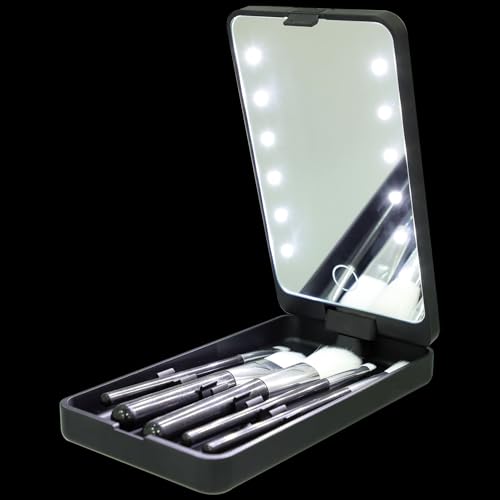 SAFIGLE Eyelash Holder Organizer Mit Led-spiegel Und Tragetasche Kompakte Box Für Wimpernpflege Leicht Für Unterwegs Für Beautyliebhaber Und Kosmetikinstitute von SAFIGLE
