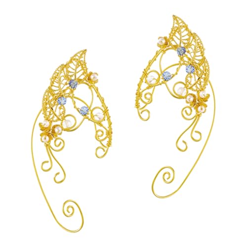 SAFIGLE Fairy Ears Ear Wrap Ohrringe Damen Ohrclips Piercing Zarte Handgefertigte Schmuck für Frauen Mädchen von SAFIGLE